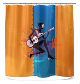 Vintage Vinyl Vibes Shower Curtain - Beyond T-shirts